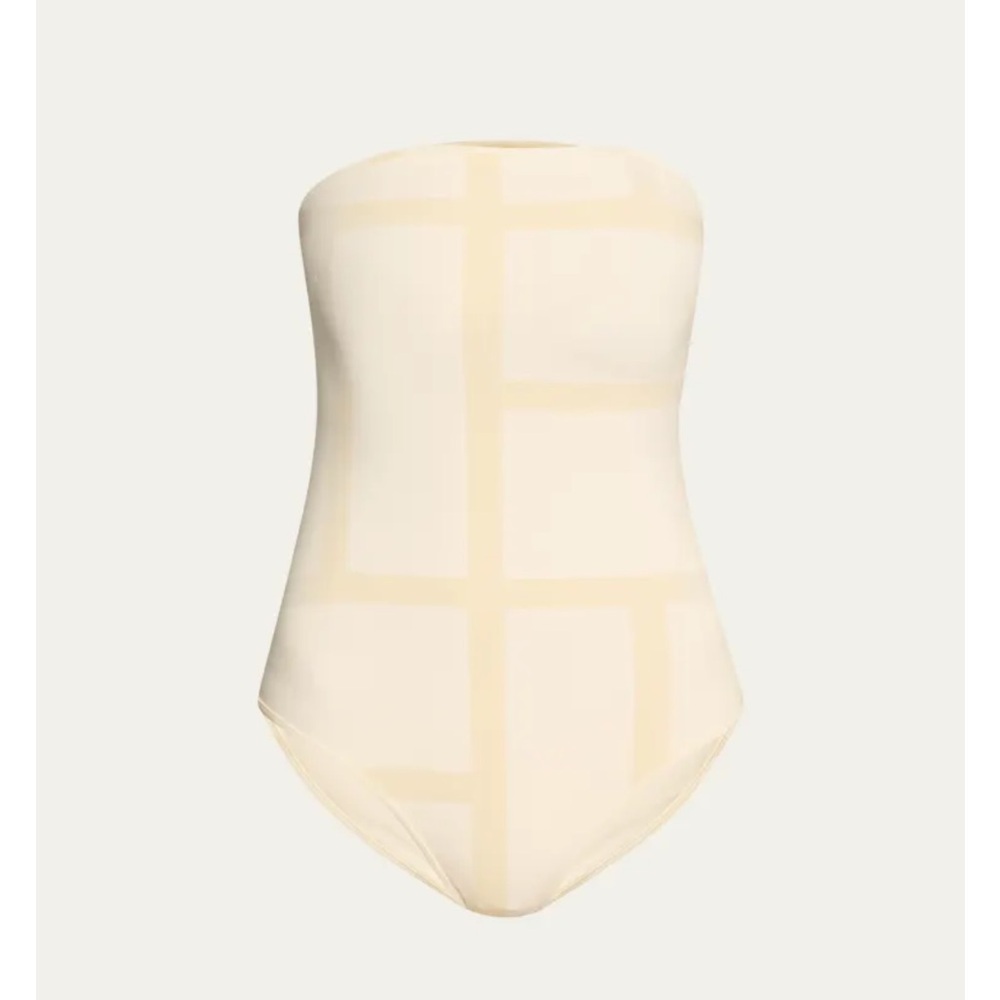 Toteme one-piece Monogram strapless swimsuit NWT - Picture 5 of 9